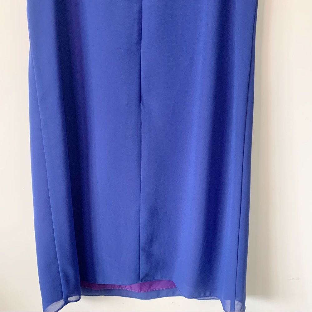 Scott McClintock Blue Sheath Sleeveless Knee Length Dress Size M Women - Picture 10 of 12